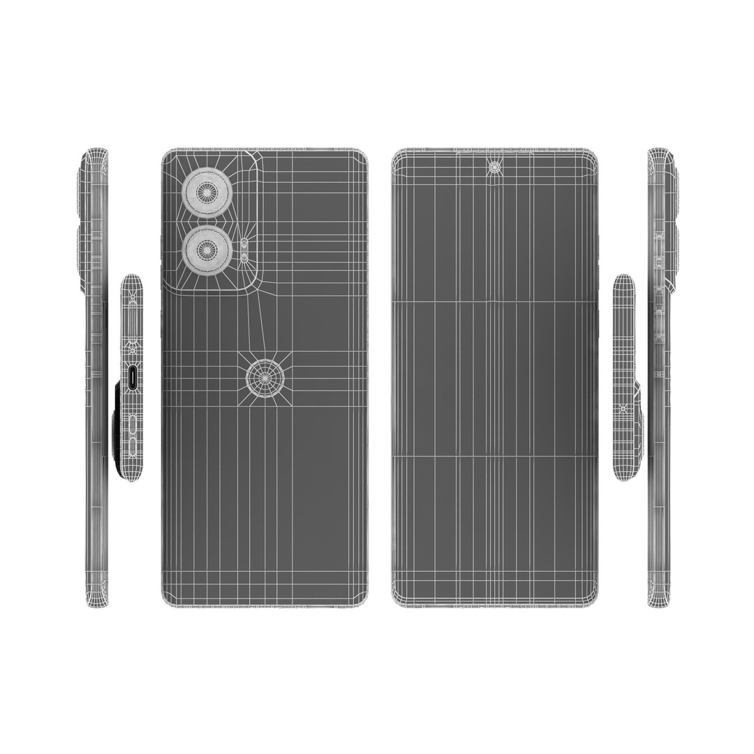 Motorola Moto G96 3D Model – Low Poly PBR Phone Asset, FBX - View 22