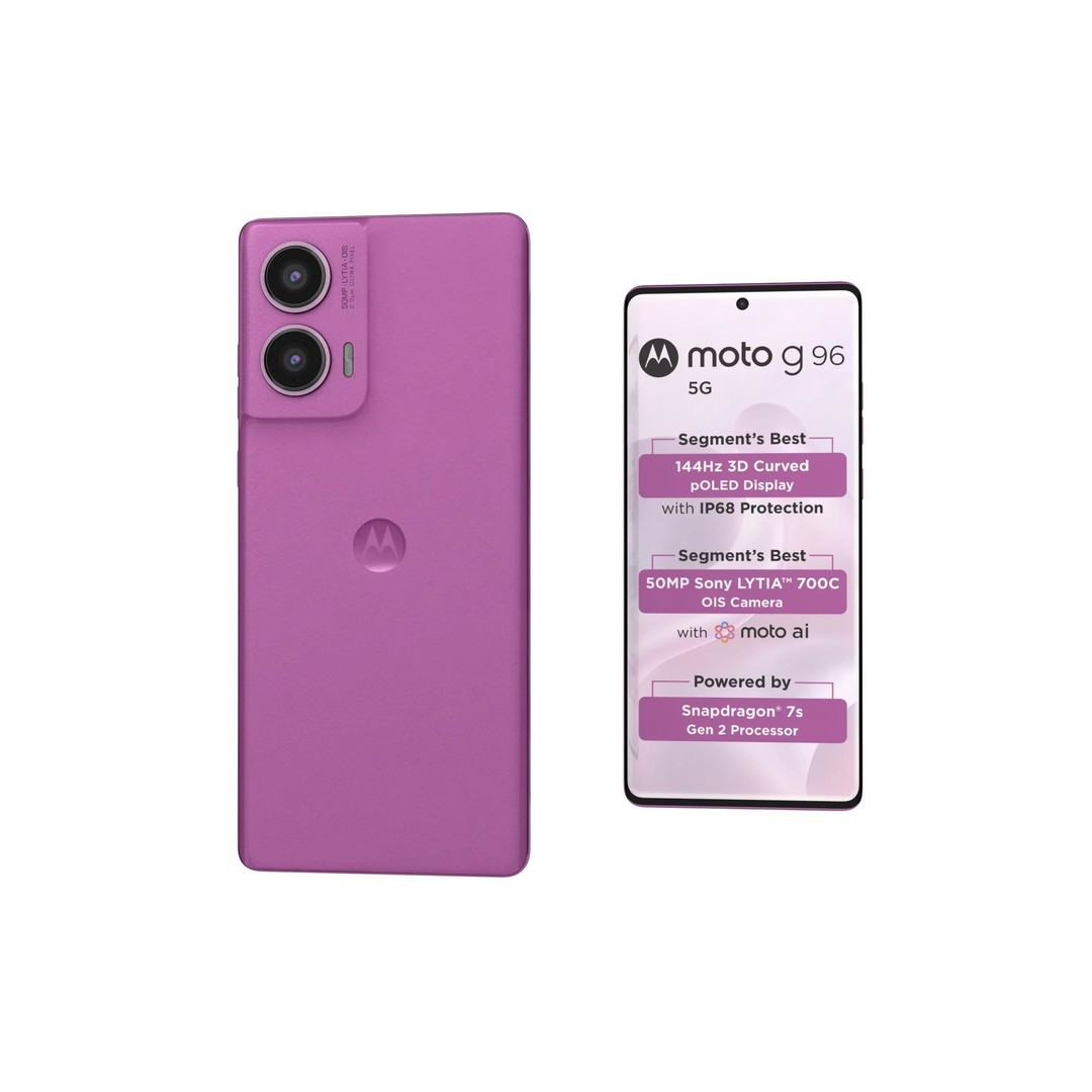 Motorola Moto G96 3D Model – Low Poly PBR Phone Asset, FBX - View 9