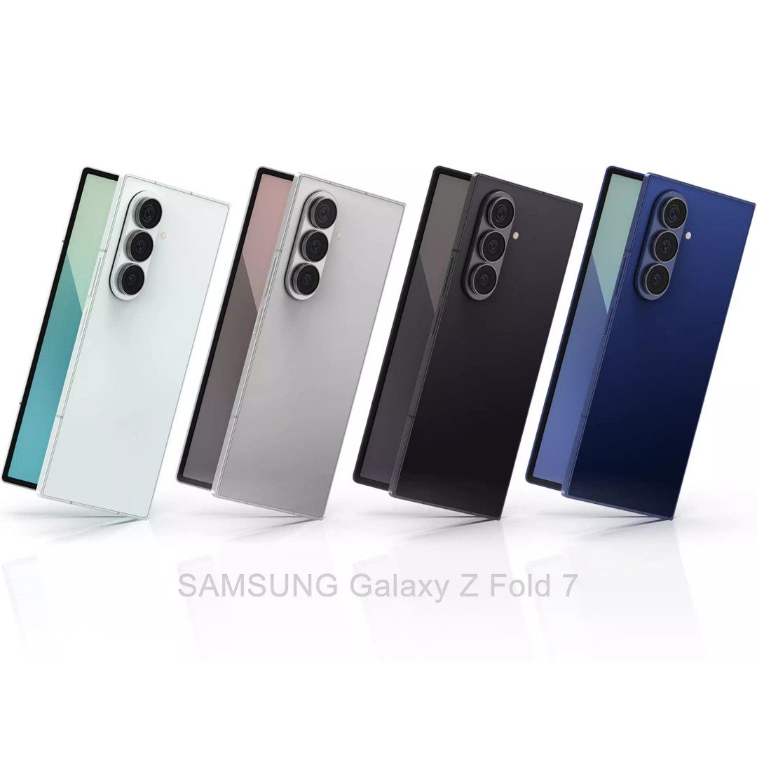 SAMSUNG Galaxy Z Fold 7 3D Model – High Poly PBR Game Asset, FBX, OBJ - View 2