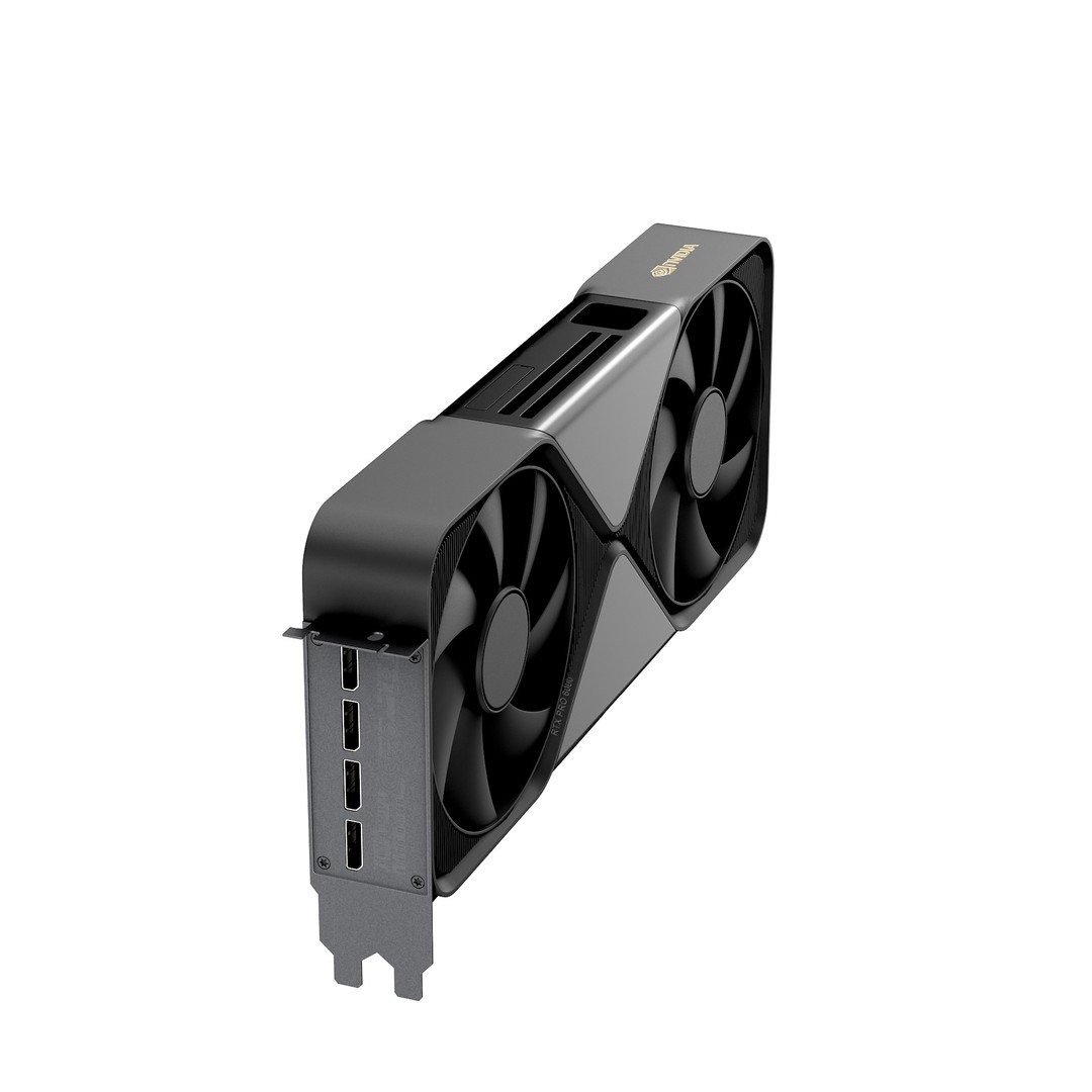 NVIDIA RTX PRO 6000 3D Model – High Poly PBR Graphics Card, FBX - View 40
