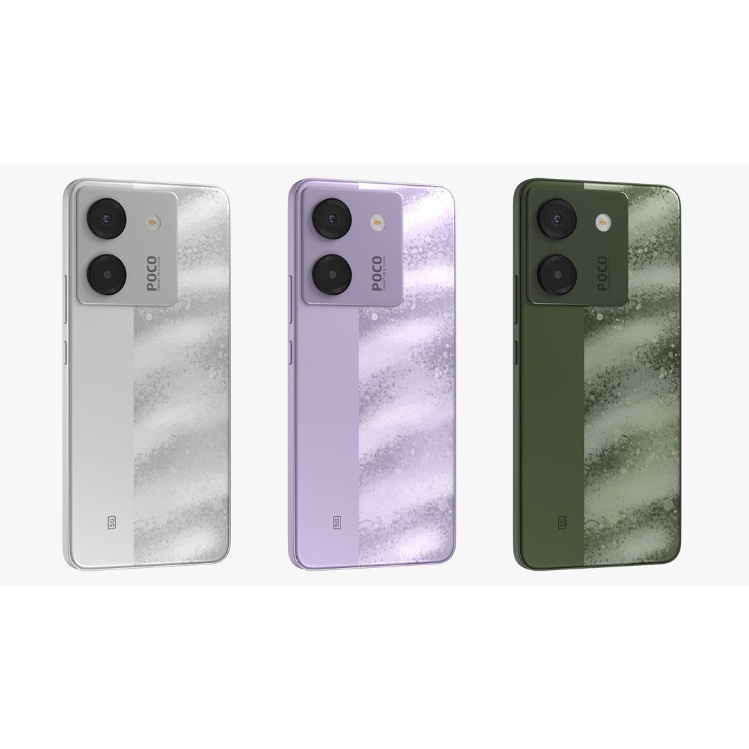 Xiaomi Poco M7 Pro 3D Model – High Poly PBR Asset, FBX, OBJ - View 4