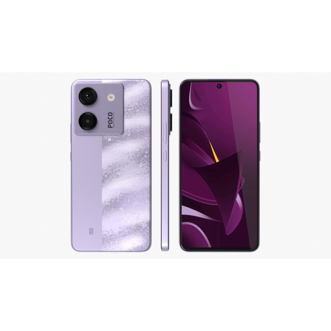 Xiaomi Poco M7 Pro 3D Model – High Poly PBR Asset, FBX, OBJ - View 6