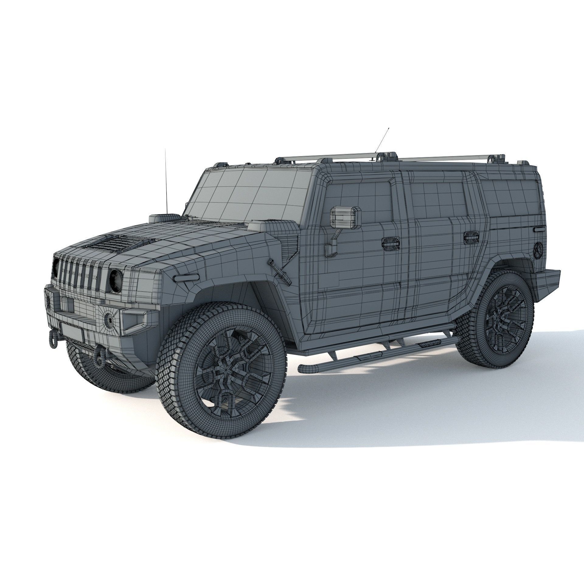 Hummer H2 Specs - Game-Ready 3D Model - View 13