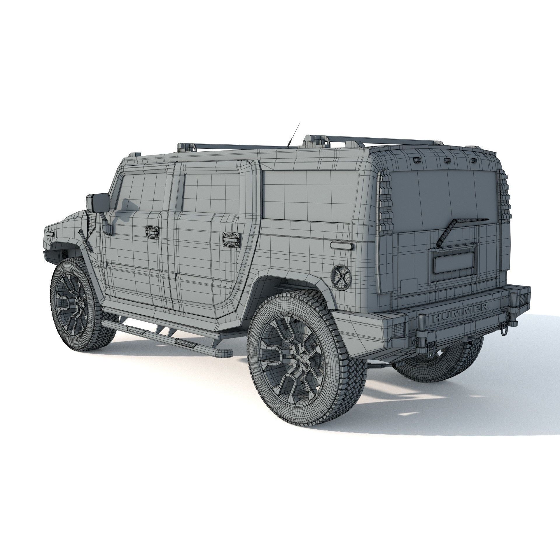 Hummer H2 Specs - Game-Ready 3D Model - View 14