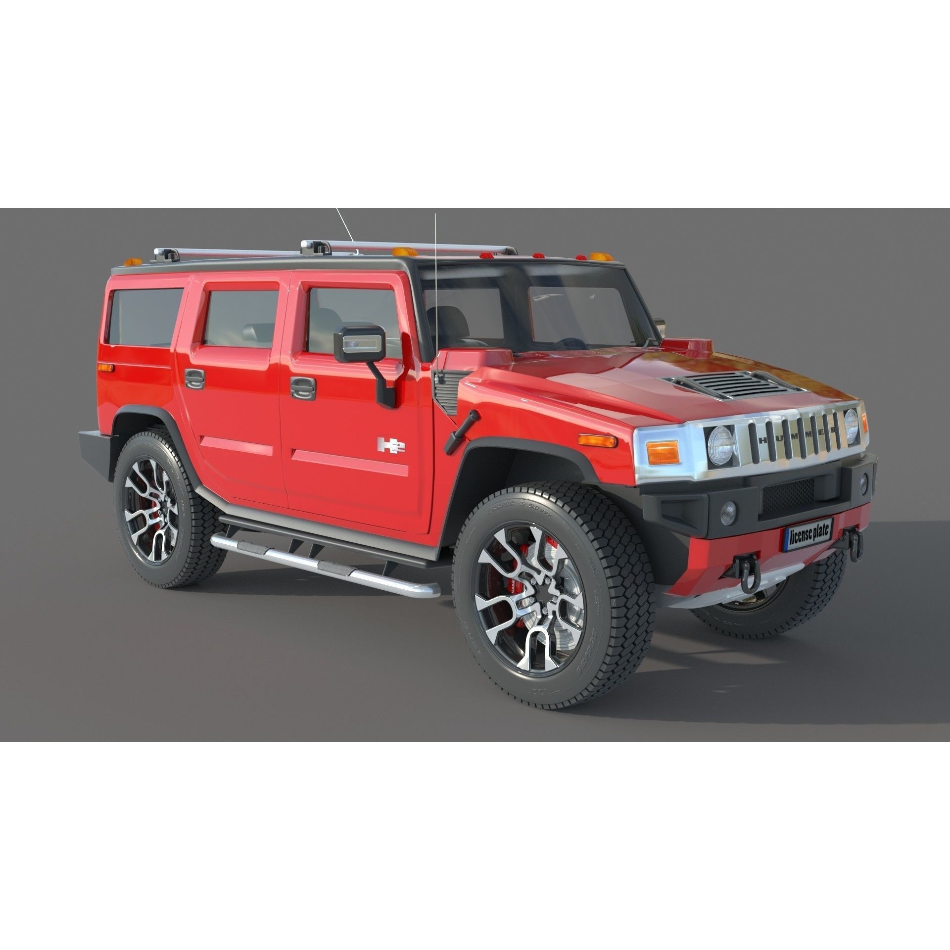 Hummer H2 Specs - Game-Ready 3D Model - View 4