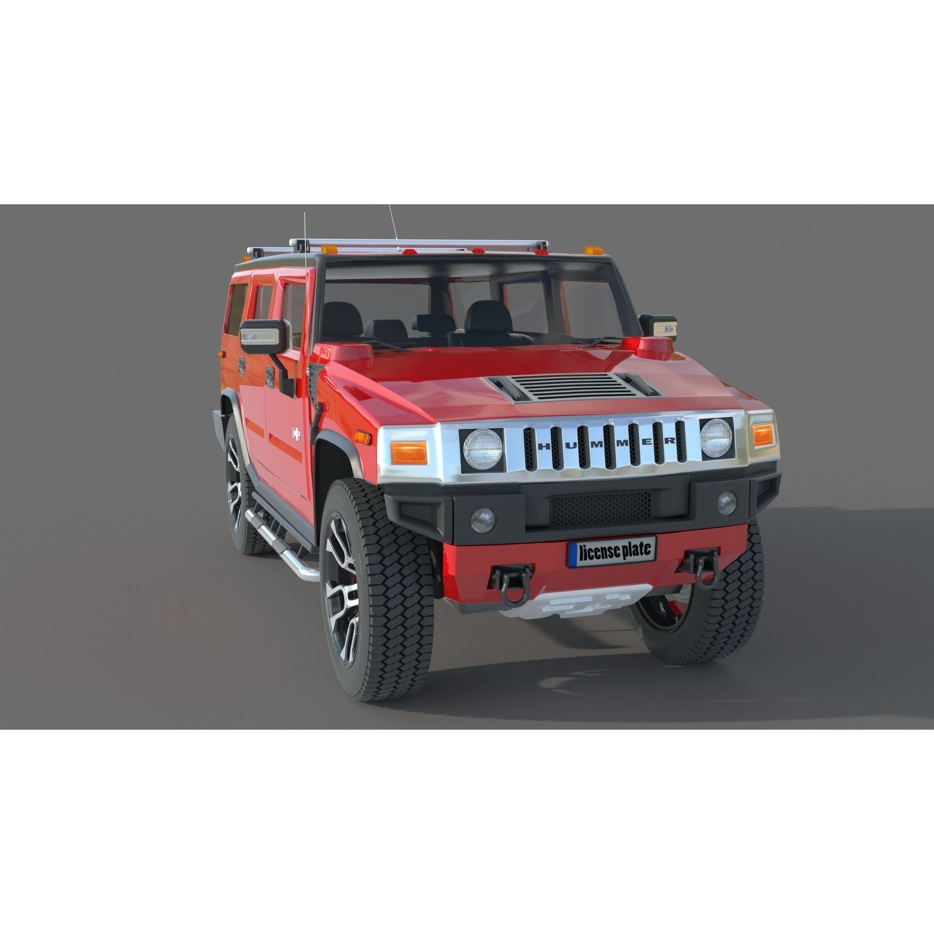 Hummer H2 Specs - Game-Ready 3D Model - View 5