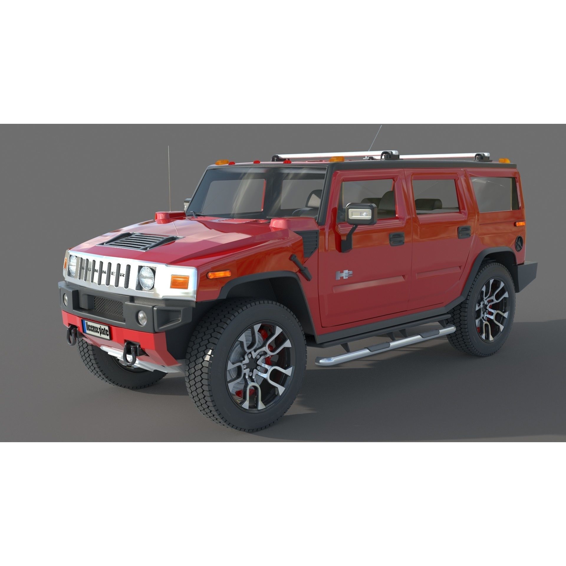 Hummer H2 Specs - Game-Ready 3D Model - View 6