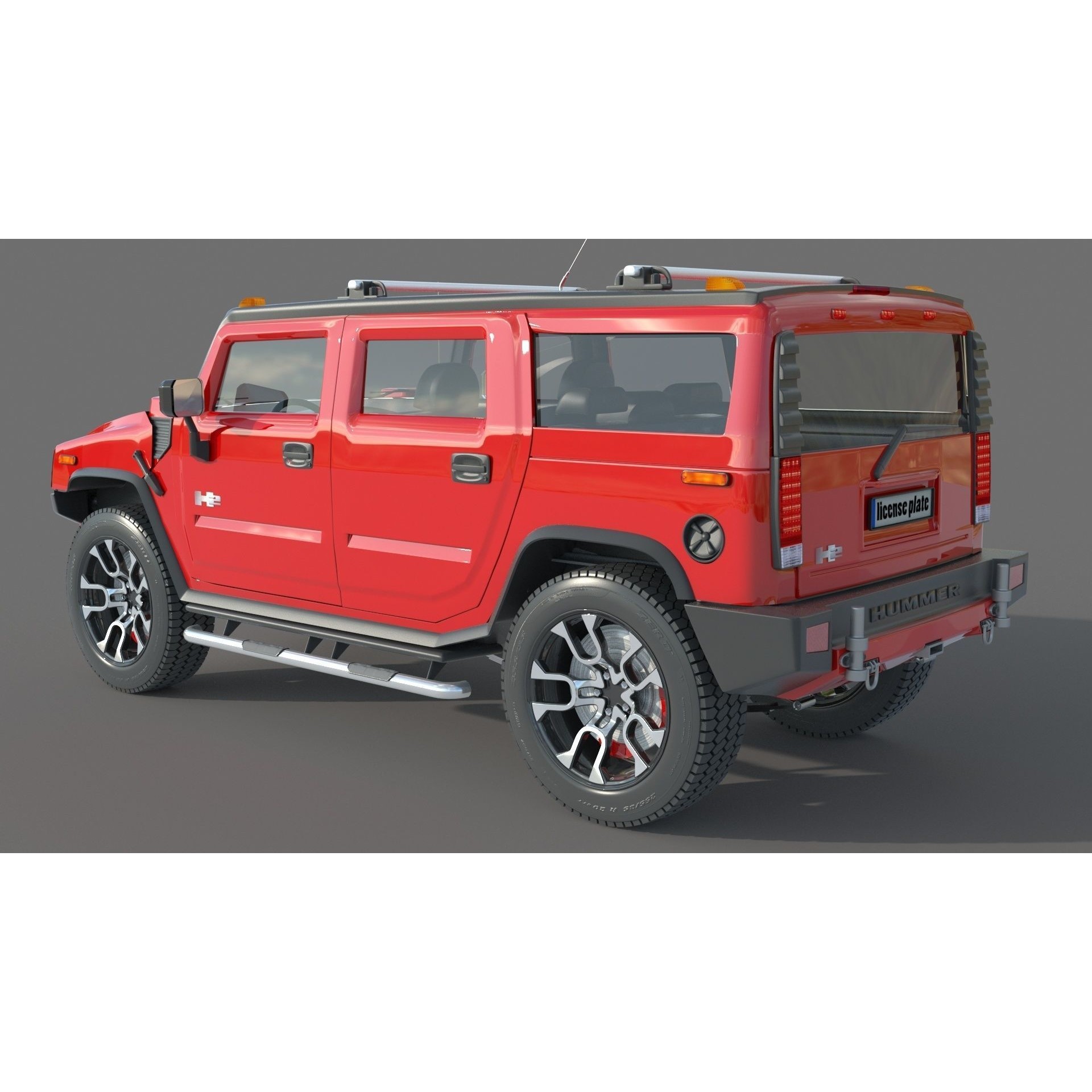 Hummer H2 Specs - Game-Ready 3D Model - View 7