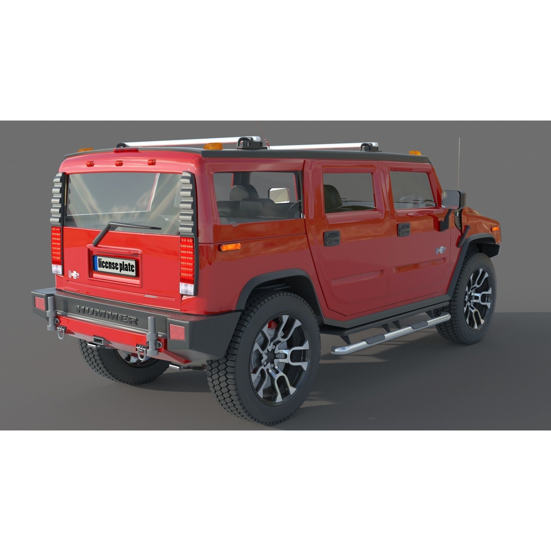Hummer H2 Specs - Game-Ready 3D Model - View 8