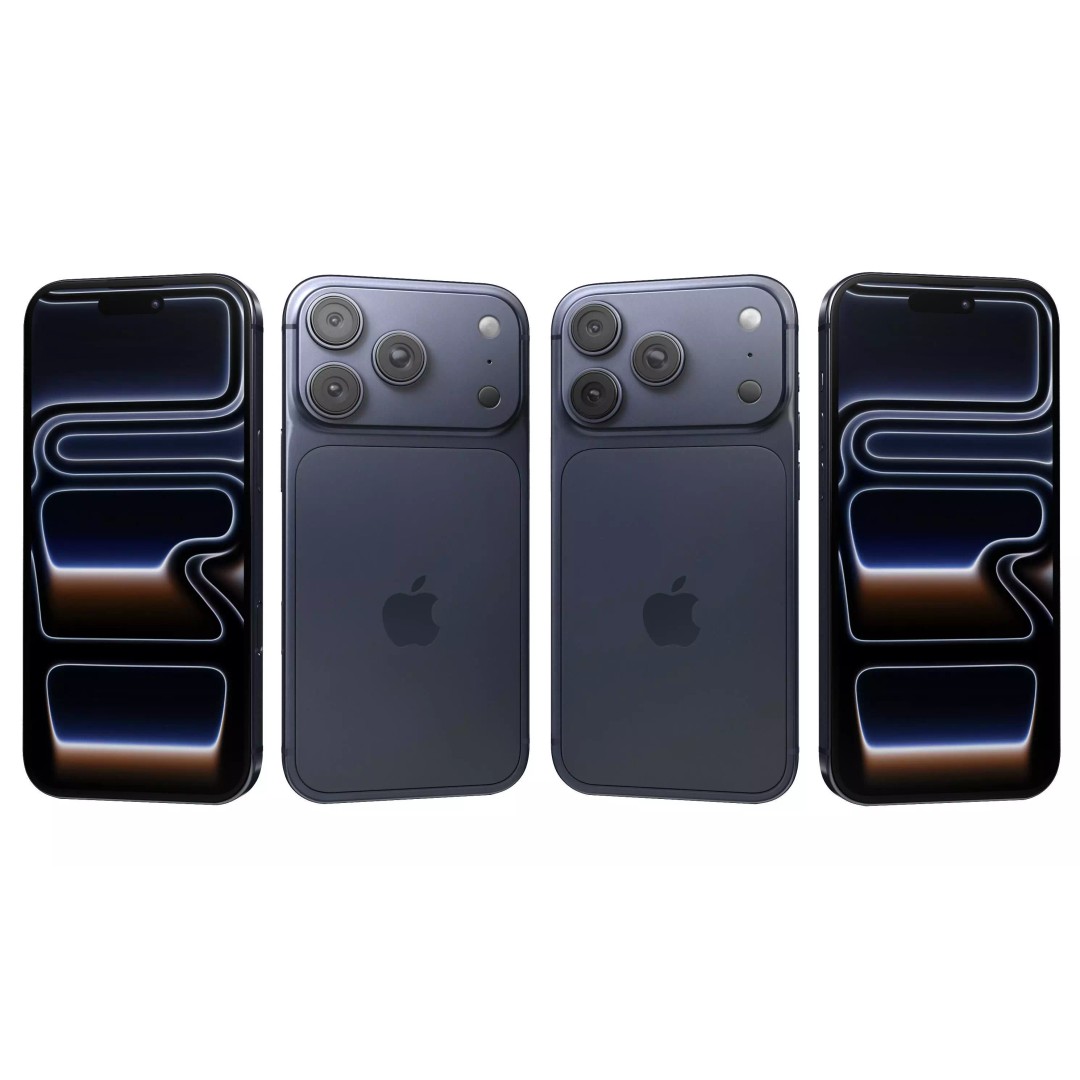 Apple iPhone 17 Pro 3D Model – High Poly Game Asset, FBX/OBJ - View 5