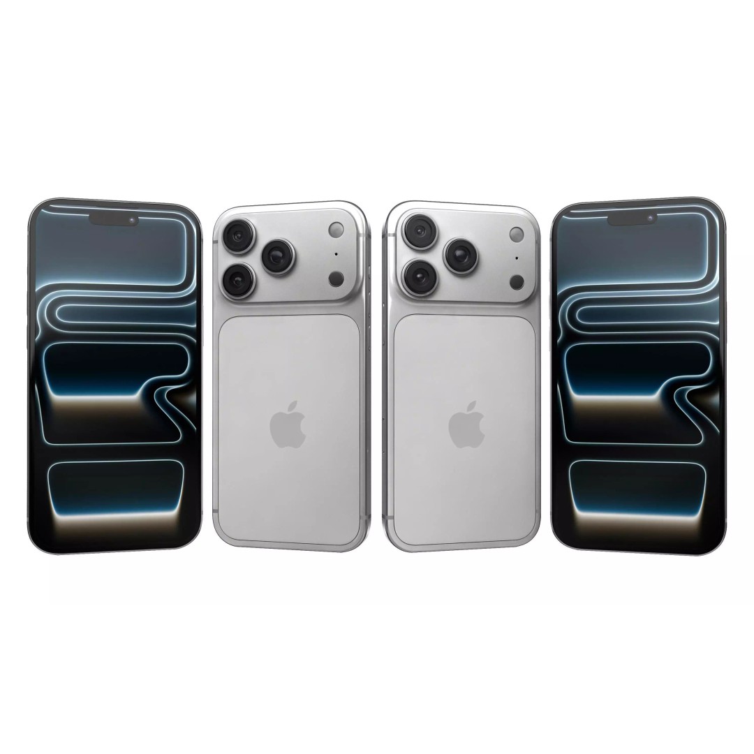 Apple iPhone 17 Pro 3D Model – High Poly Game Asset, FBX/OBJ - View 7