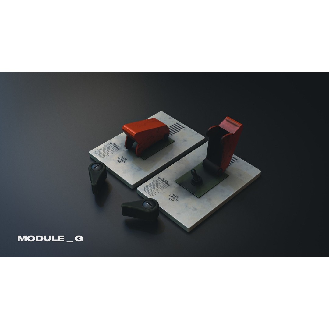 Modular PUI Physical Dashboard Interface Panels 3D Model – Low Poly Game Asset, FBX - View 14