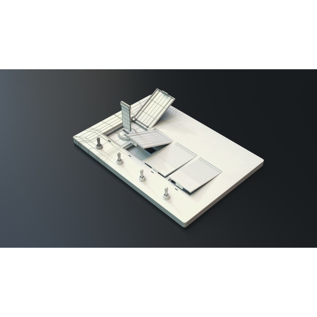 Modular PUI Physical Dashboard Interface Panels 3D Model – Low Poly Game Asset, FBX - View 18