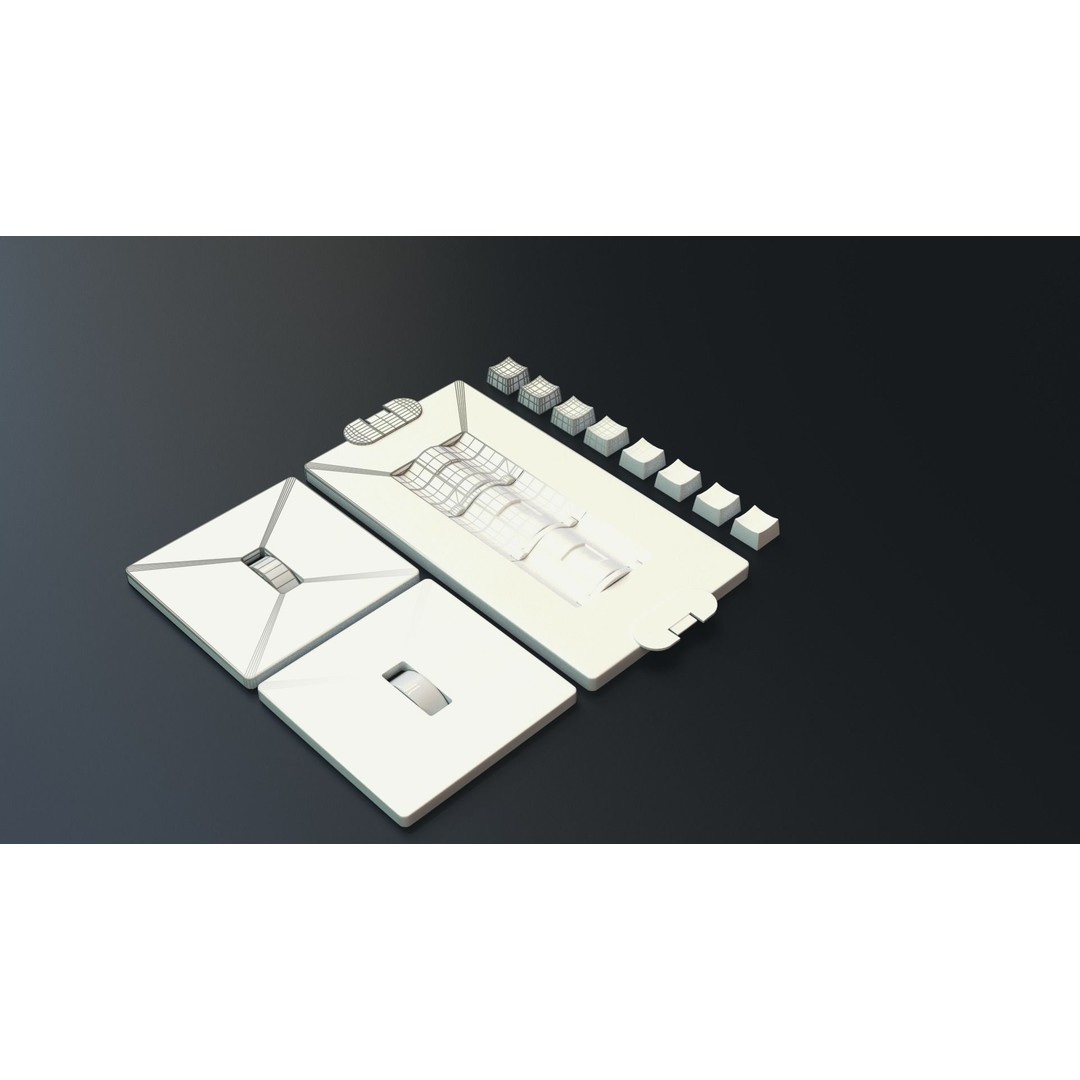 Modular PUI Physical Dashboard Interface Panels 3D Model – Low Poly Game Asset, FBX - View 22