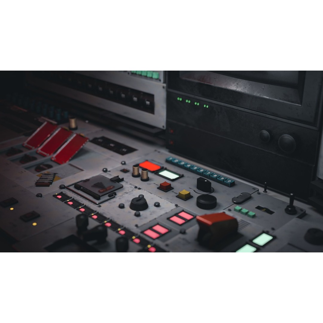 Modular PUI Physical Dashboard Interface Panels 3D Model – Low Poly Game Asset, FBX - View 6