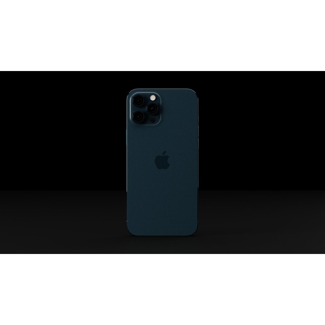 Apple iPhone 12 Pro Max 3D Model – Low Poly Game Asset, FBX, OBJ - View 12