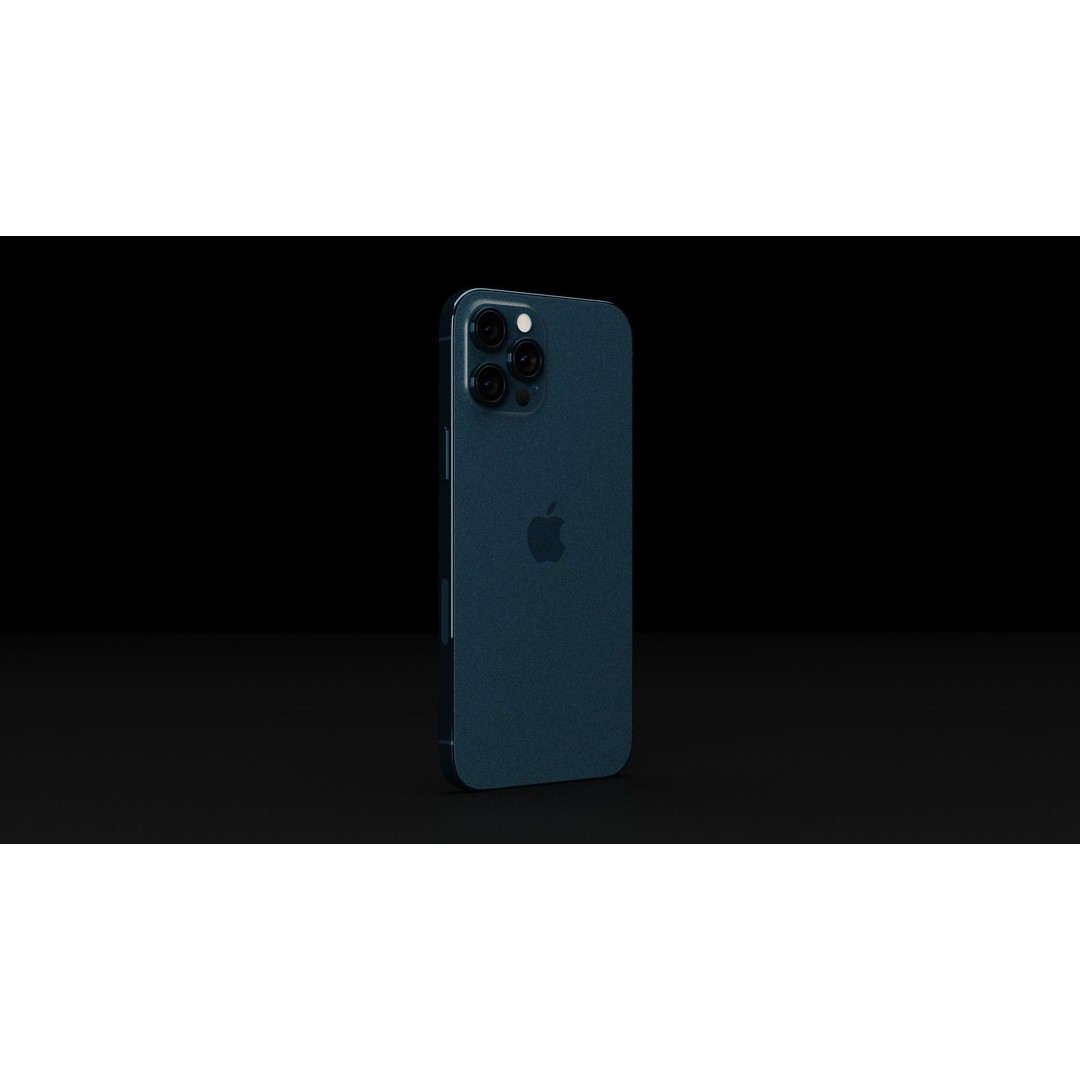 Apple iPhone 12 Pro Max 3D Model – Low Poly Game Asset, FBX, OBJ - View 13