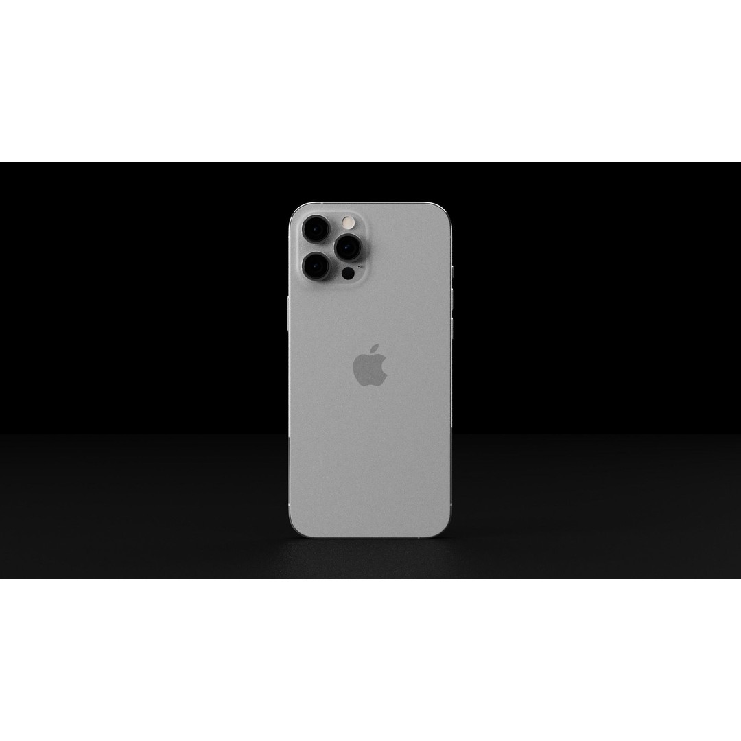Apple iPhone 12 Pro Max 3D Model – Low Poly Game Asset, FBX, OBJ - View 7