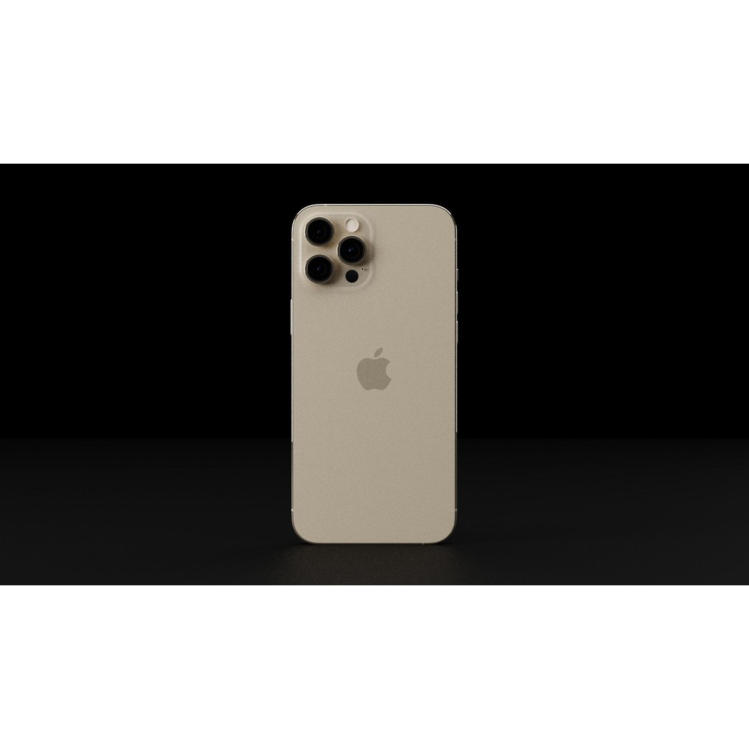 Apple iPhone 12 Pro Max 3D Model – Low Poly Game Asset, FBX, OBJ - View 9