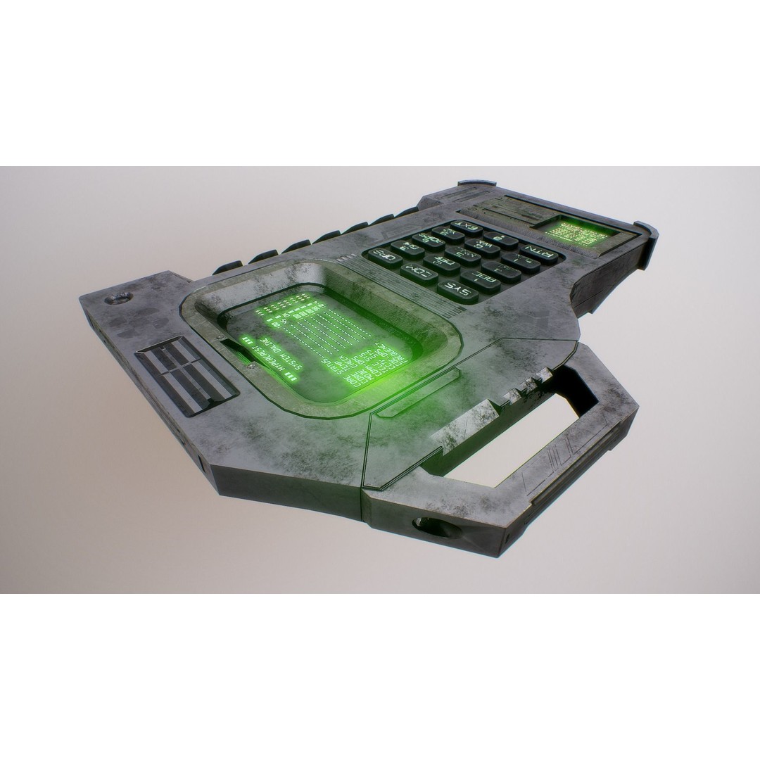Futuristic Electronic Multi-Tool 3D Model – Low Poly Game Asset, FBX, OBJ - View 26