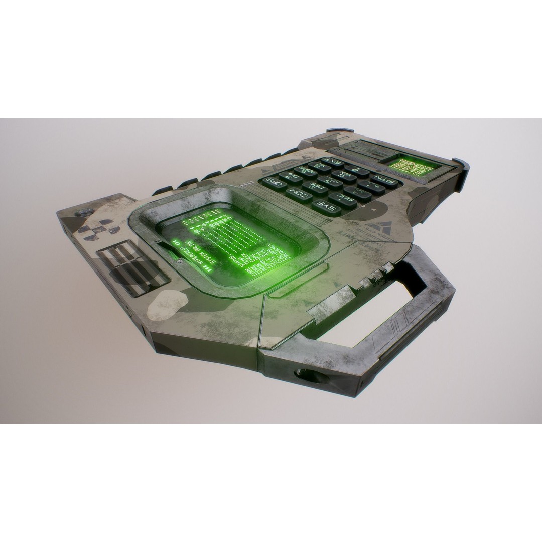 Futuristic Electronic Multi-Tool 3D Model – Low Poly Game Asset, FBX, OBJ - View 27