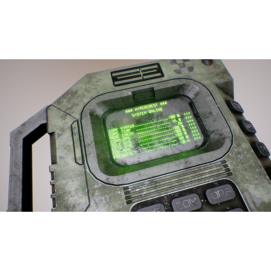 Futuristic Electronic Multi-Tool 3D Model – Low Poly Game Asset, FBX, OBJ - View 7