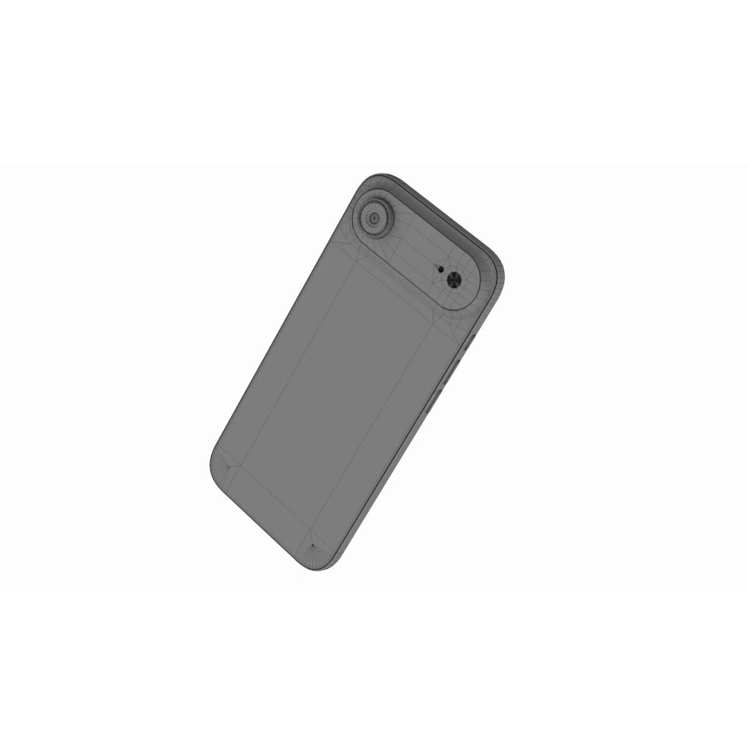 Apple iPhone 17 Air 3D Model – Realistic Sky Blue, FBX, PBR - View 15