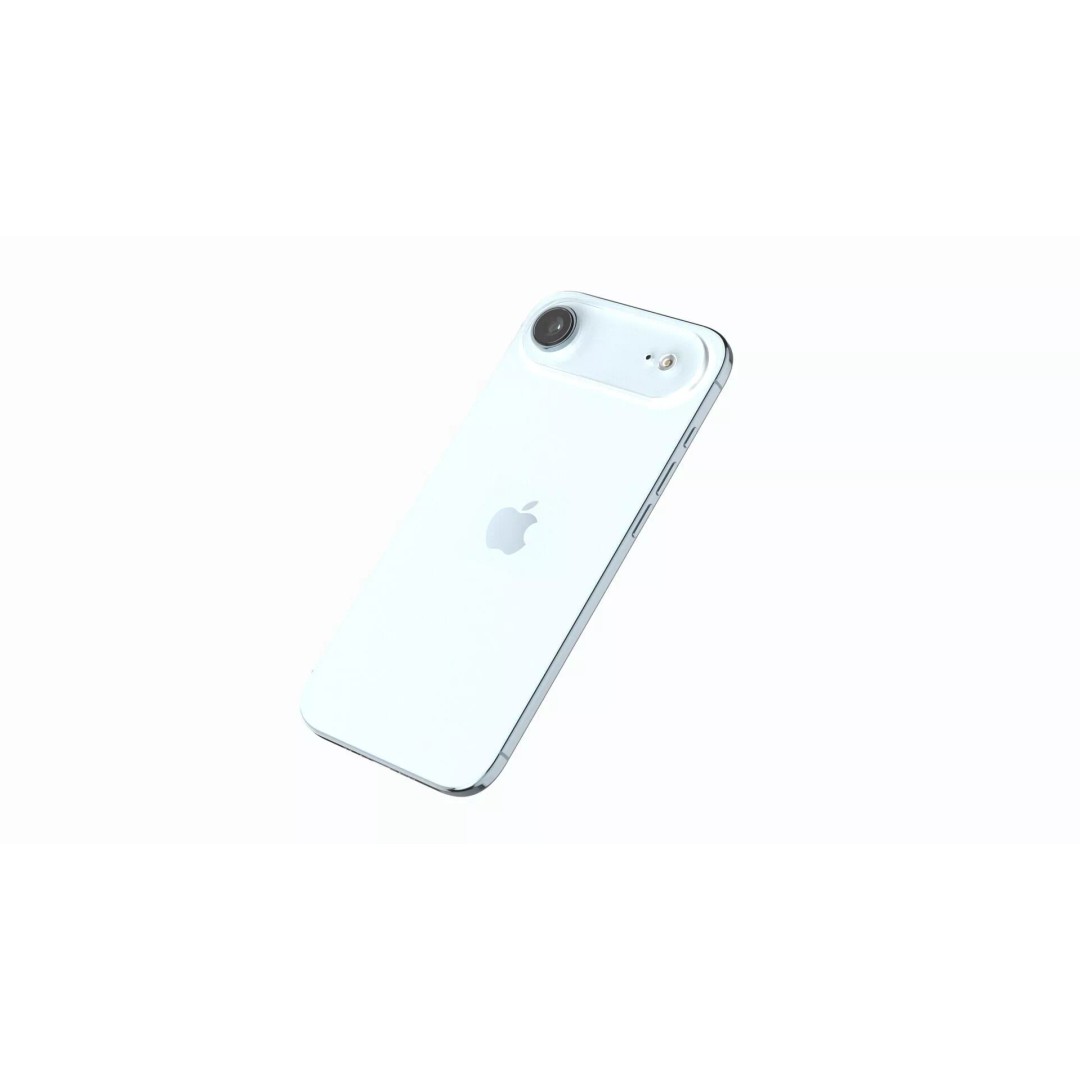 Apple iPhone 17 Air 3D Model – Realistic Sky Blue, FBX, PBR - View 3