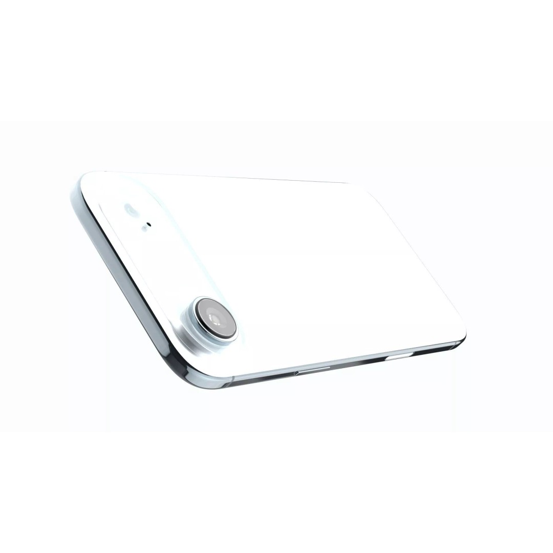 Apple iPhone 17 Air 3D Model – Realistic Sky Blue, FBX, PBR - View 7