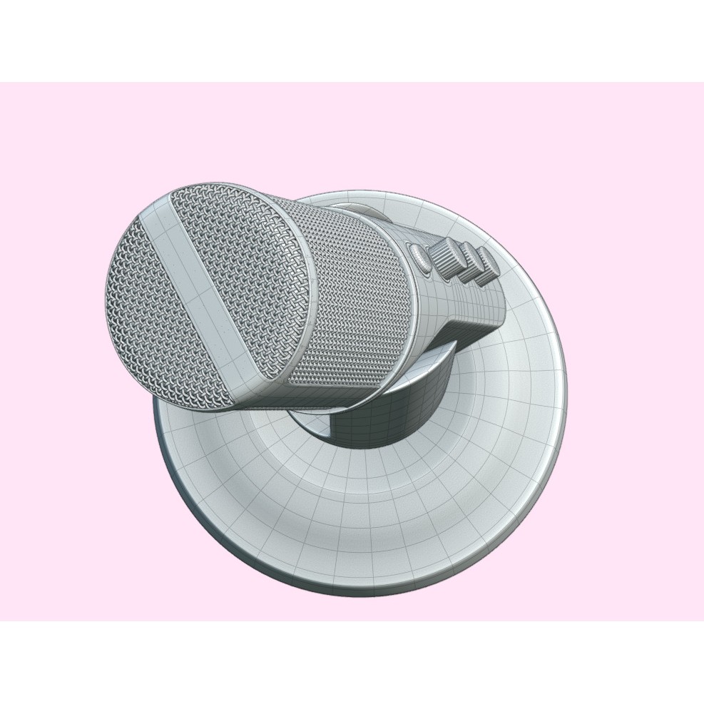FIFINE Microphone 3D Model – High Poly PBR Asset, Multiple Formats