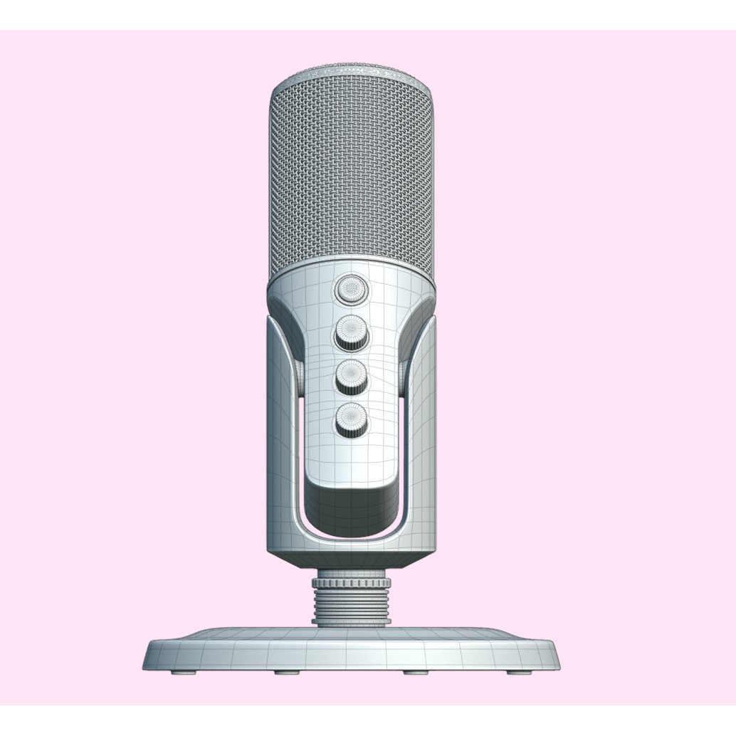 FIFINE Microphone 3D Model – High Poly PBR Asset, Multiple Formats - View 29
