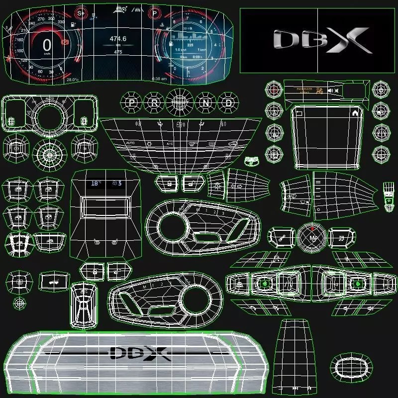 2023 Aston Martin DBX707 - High-Quality 3D Model