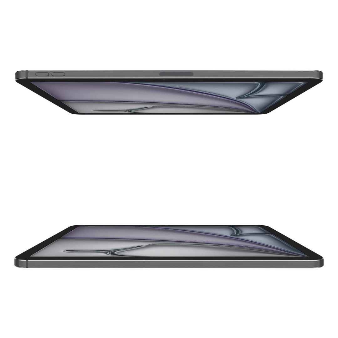 Apple iPad Air M3 3D Model – High Poly Space Gray, FBX, PBR Textures - View 11