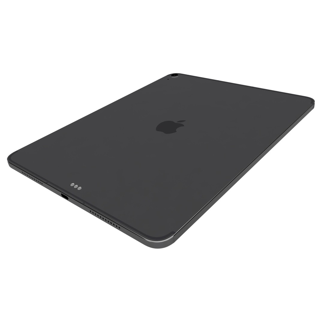 Apple iPad Air M3 3D Model – High Poly Space Gray, FBX, PBR Textures - View 16