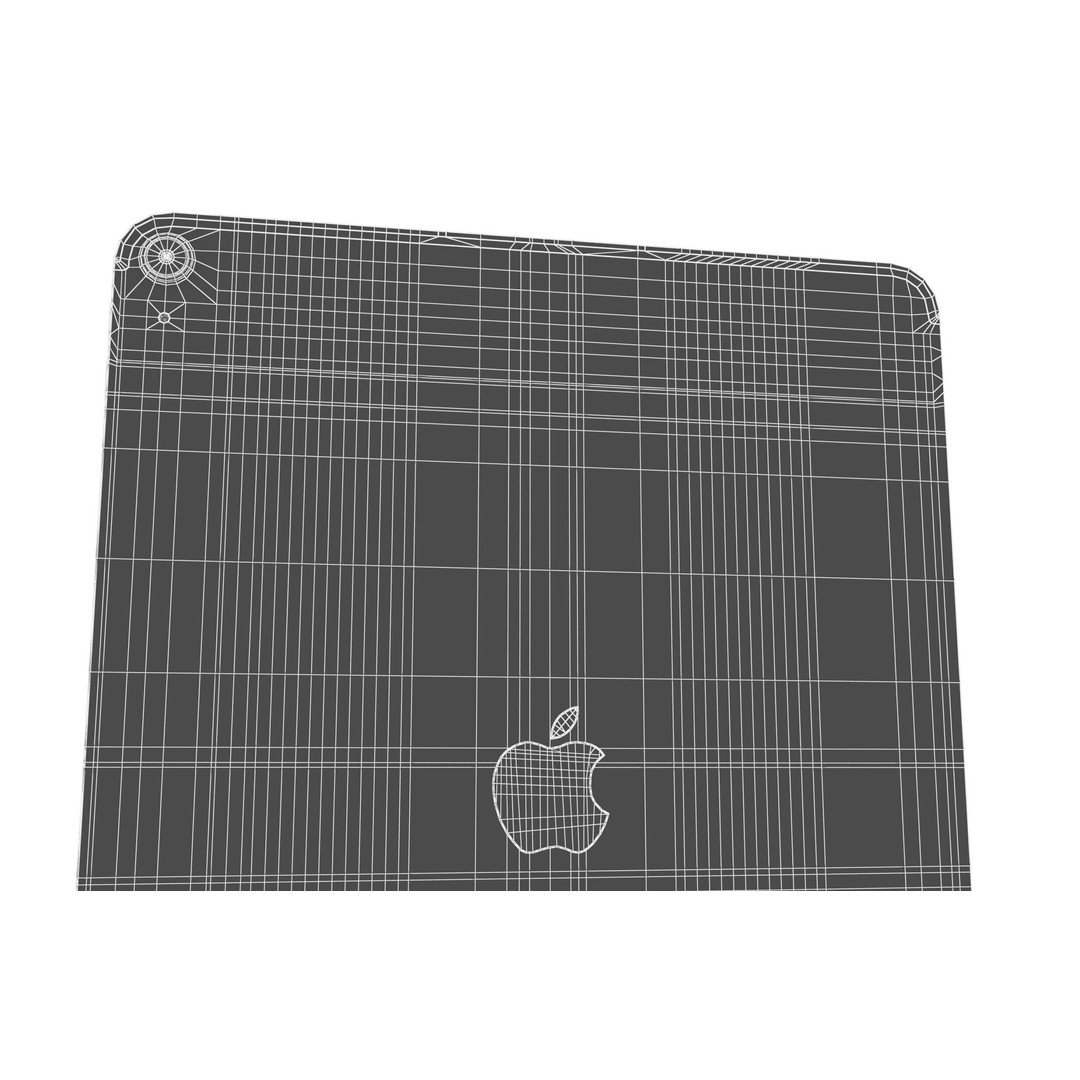 Apple iPad Air M3 3D Model – High Poly Space Gray, FBX, PBR Textures - View 21