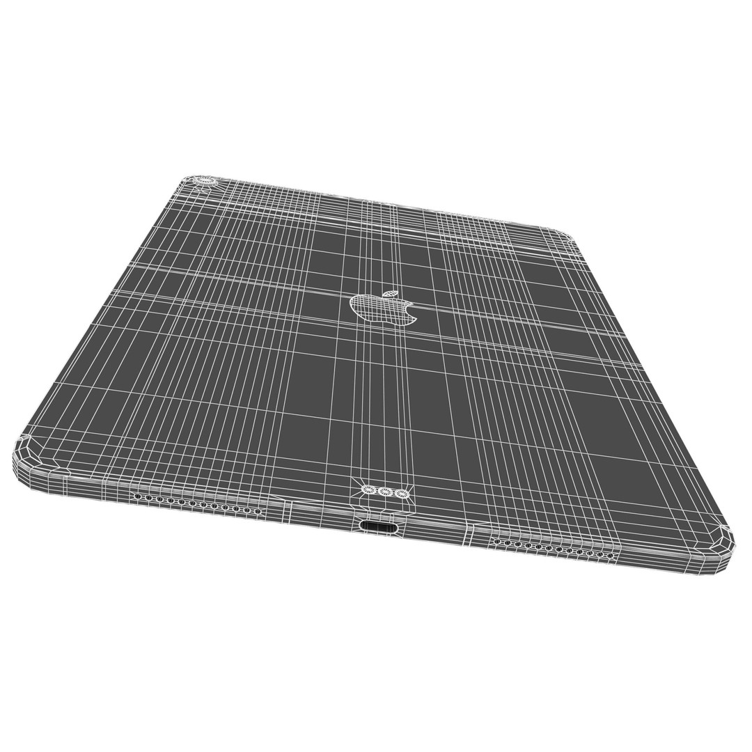 Apple iPad Air M3 3D Model – High Poly Space Gray, FBX, PBR Textures - View 22