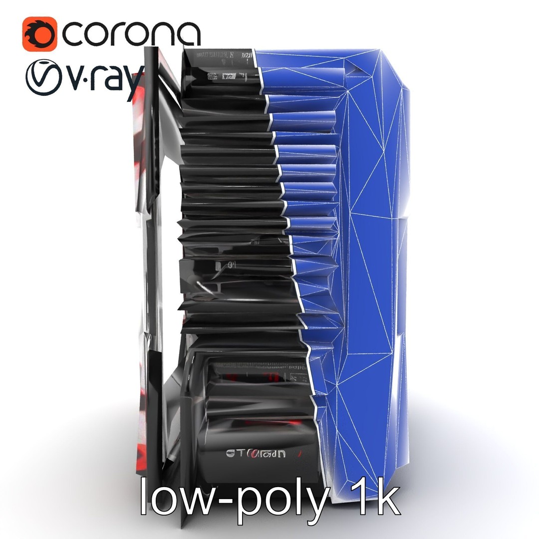 High-Performance CPU 3D Model – Low Poly Game Asset, FBX, PBR Textures