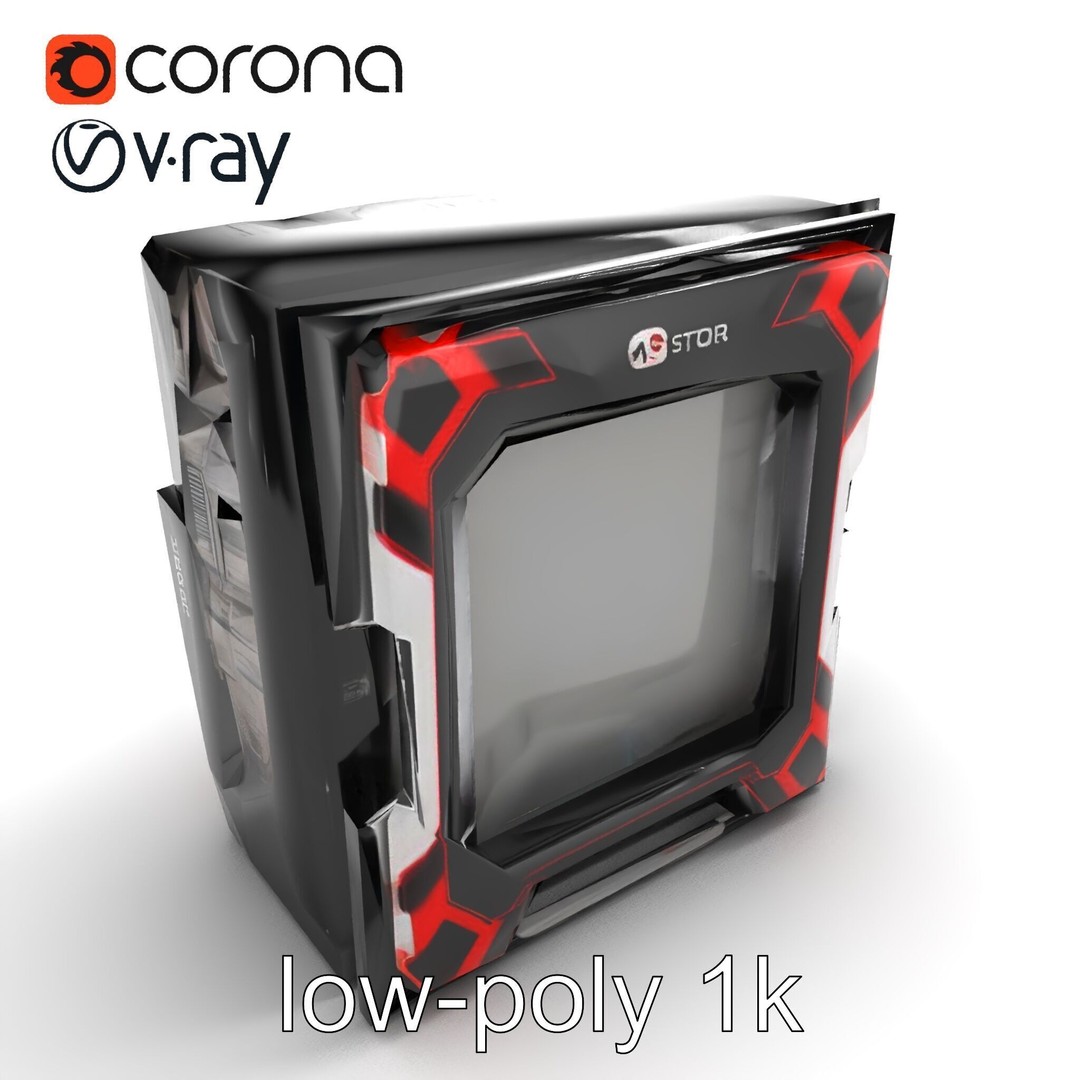 High-Performance CPU 3D Model – Low Poly Game Asset, FBX, PBR Textures - View 10
