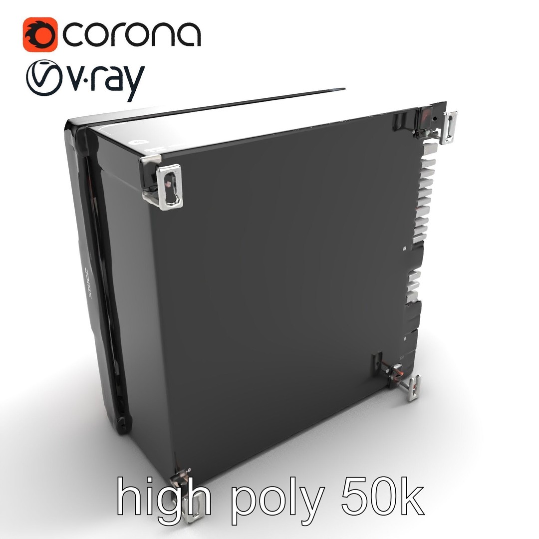 High-Performance CPU 3D Model – Low Poly Game Asset, FBX, PBR Textures - View 11