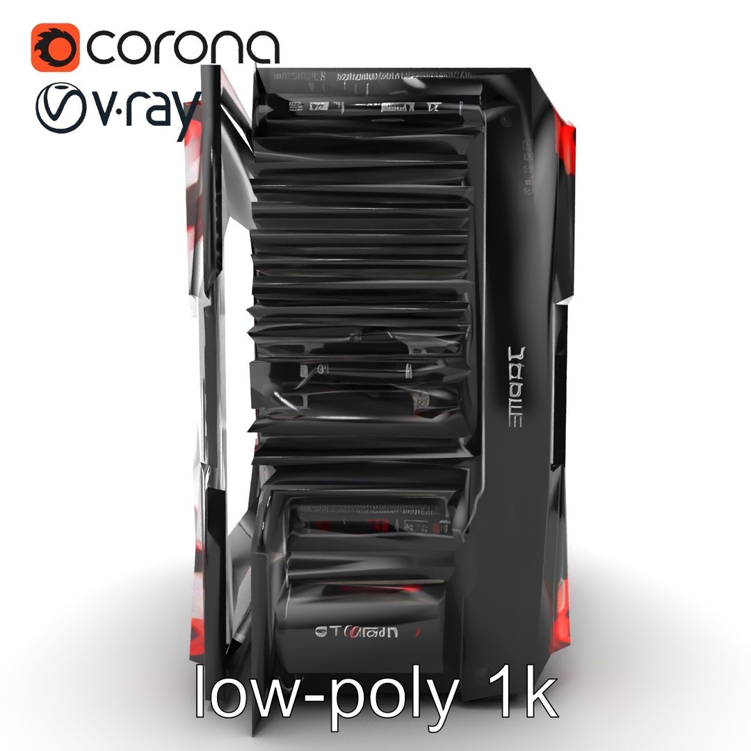 High-Performance CPU 3D Model – Low Poly Game Asset, FBX, PBR Textures - View 14