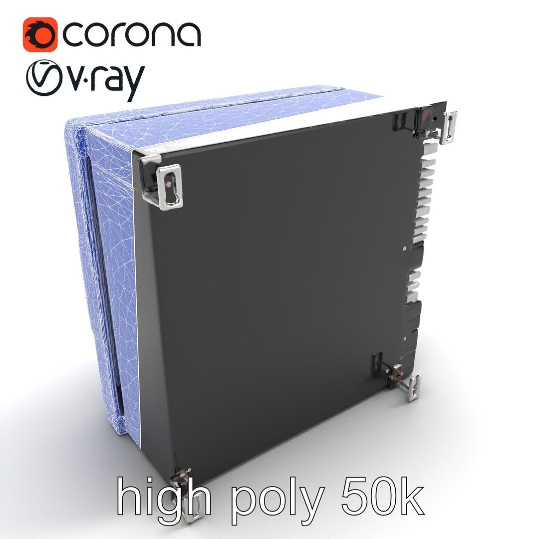 High-Performance CPU 3D Model – Low Poly Game Asset, FBX, PBR Textures - View 22