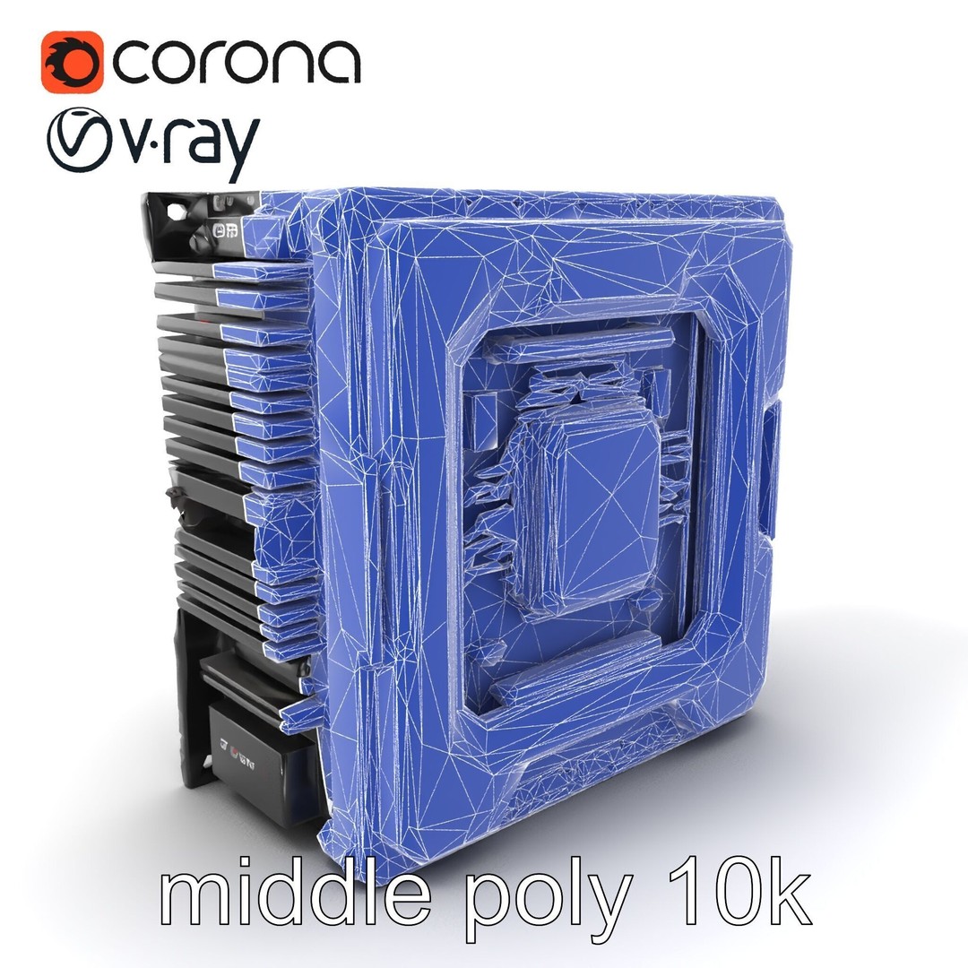 High-Performance CPU 3D Model – Low Poly Game Asset, FBX, PBR Textures - View 7