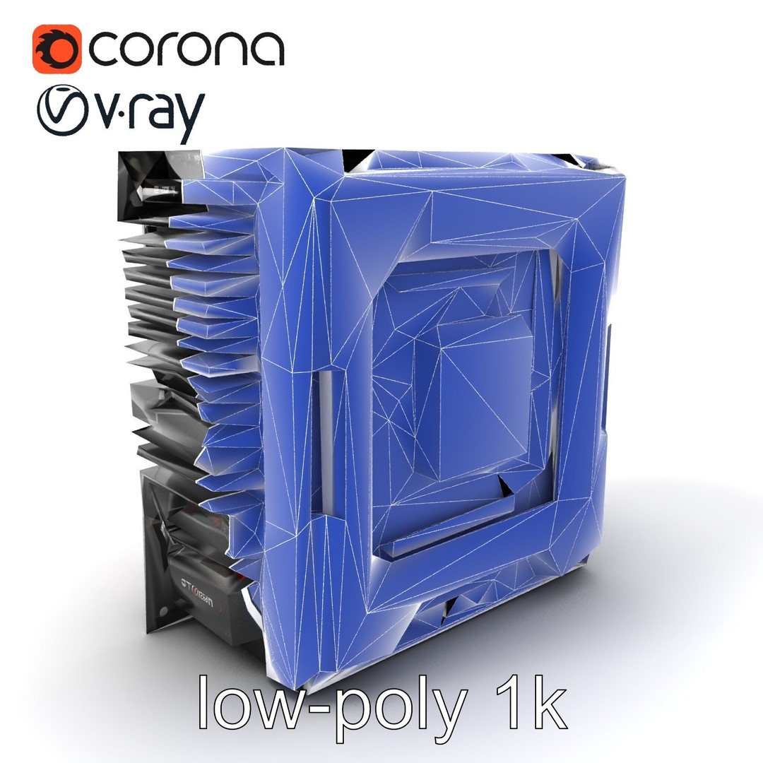 High-Performance CPU 3D Model – Low Poly Game Asset, FBX, PBR Textures - View 8