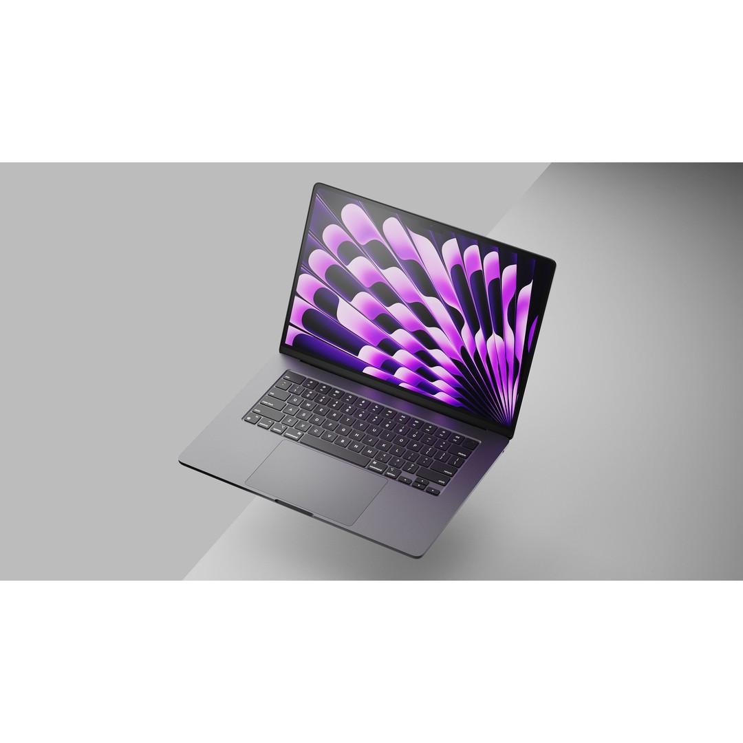 Apple 2023 M2 MacBook Air 3D Model – High Quality, 15 in, PBR Textures - View 10