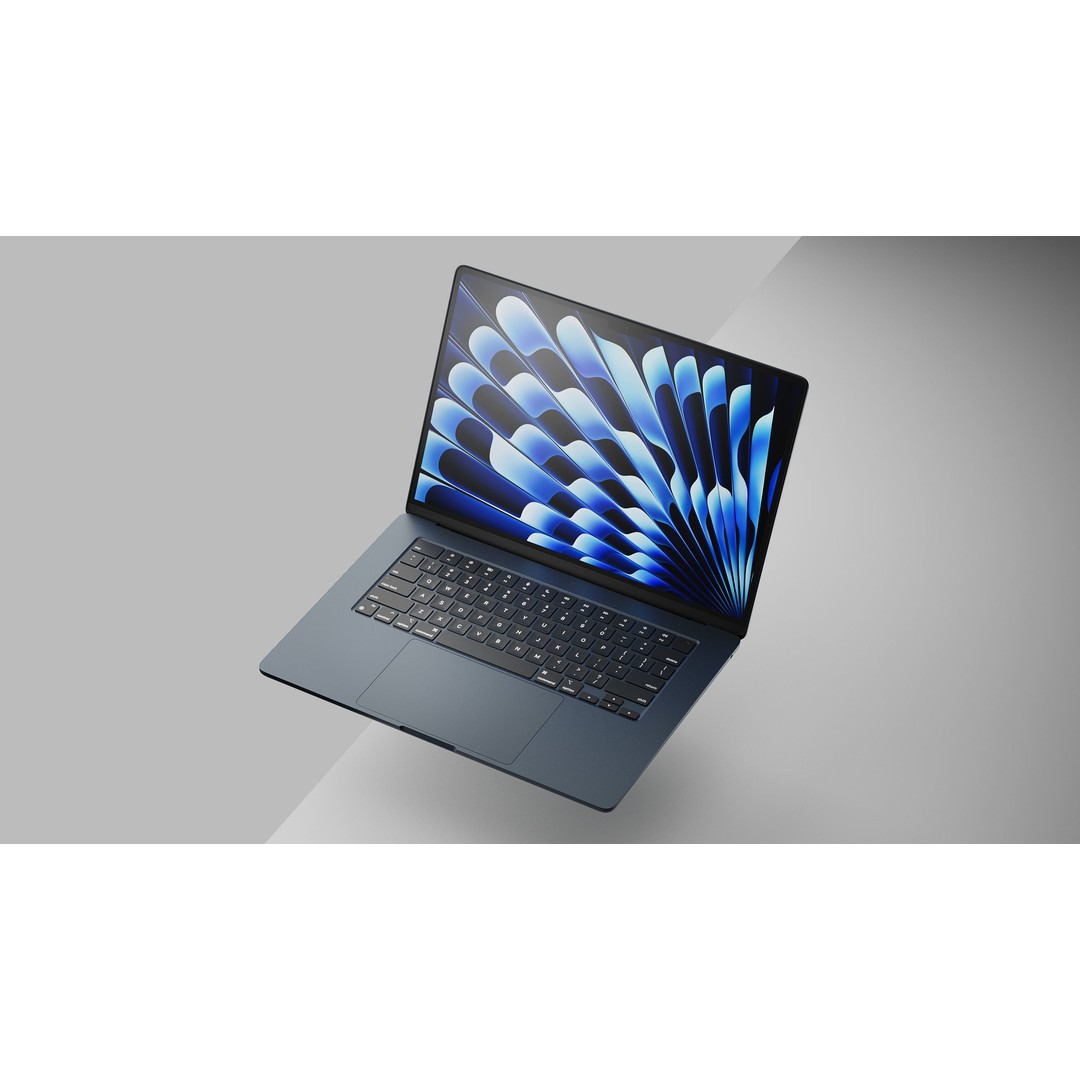 Apple 2023 M2 MacBook Air 3D Model – High Quality, 15 in, PBR Textures - View 12