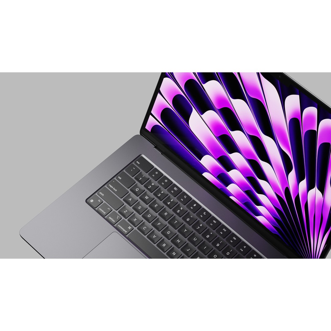 Apple 2023 M2 MacBook Air 3D Model – High Quality, 15 in, PBR Textures - View 5