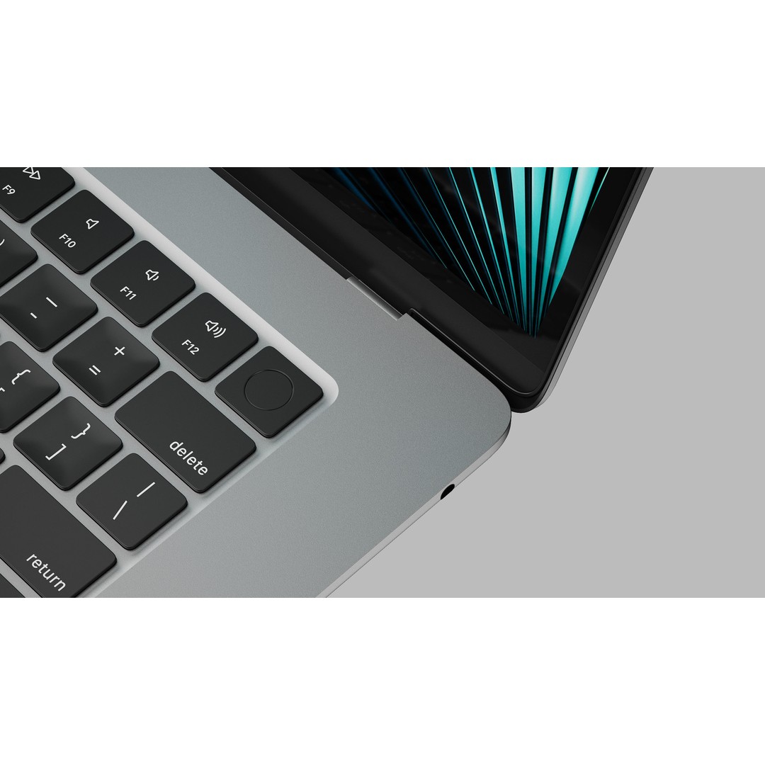 Apple 2023 M2 MacBook Air 3D Model – High Quality, 15 in, PBR Textures - View 7