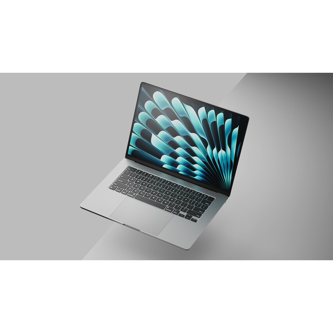Apple 2023 M2 MacBook Air 3D Model – High Quality, 15 in, PBR Textures - View 9