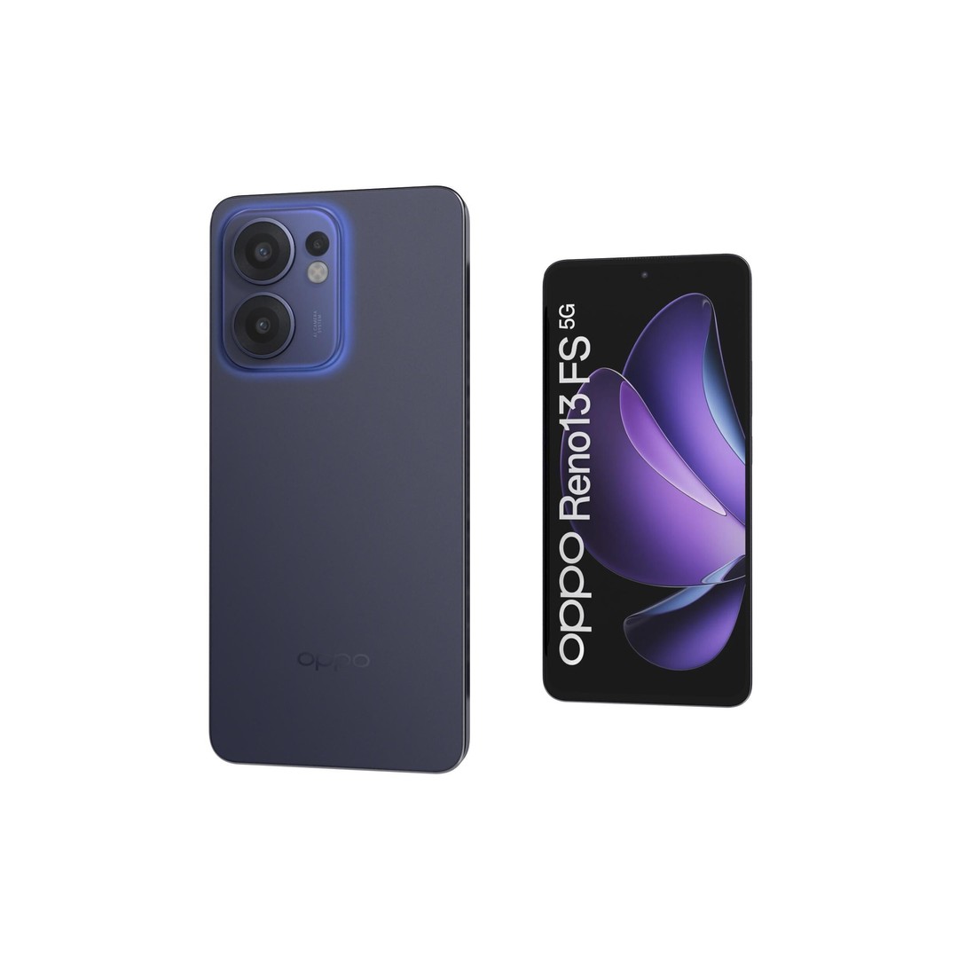 OPPO Reno13 F 5G Luminous Blue 3D Model – High Poly PBR Asset, FBX - View 9