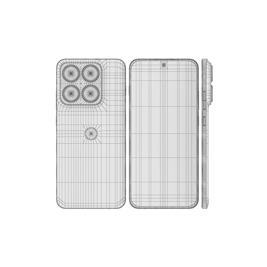 Motorola Edge 70 Pro Silk 3D Model – Low Poly Game Asset, FBX/OBJ - View 18